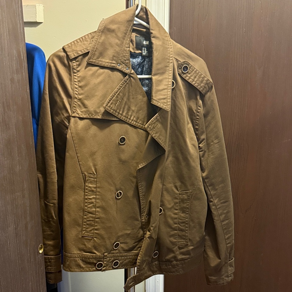 H&M Men's Tan Trench Coat